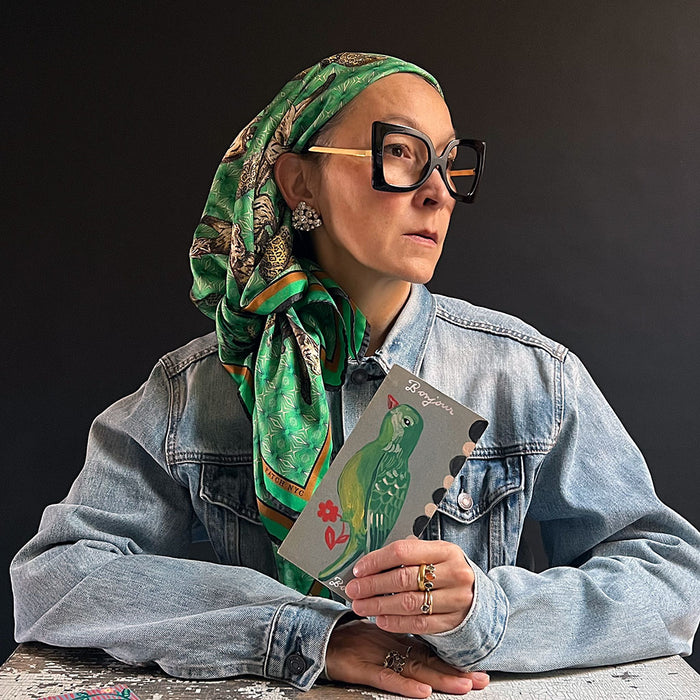 PATCH NYC Wild Cats Silk Scarf