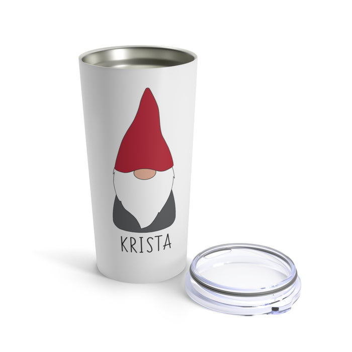 Personalized Scandinavian Gnome 20 oz Insulated Tumbler Scandinavian Design Studio
