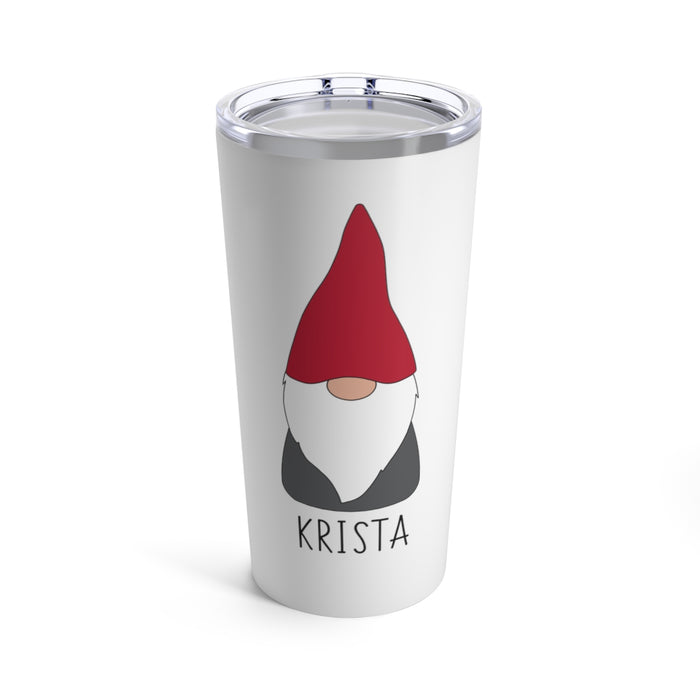 Personalized Scandinavian Gnome 20 oz Insulated Tumbler Scandinavian Design Studio