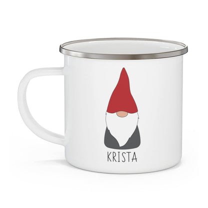 Personalized Scandinavian Gnome Camping Mug 12oz - Scandinavian Design Studio