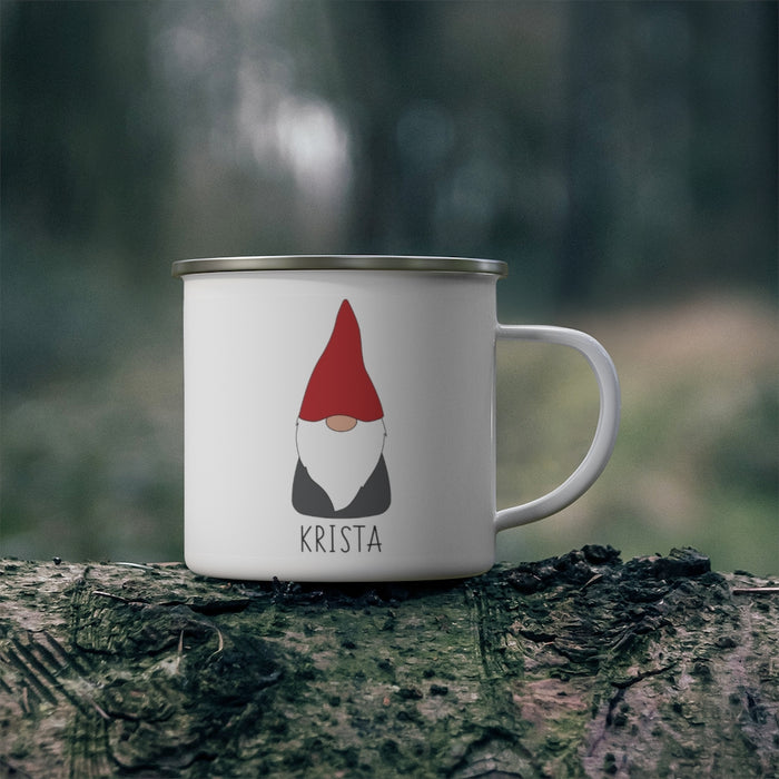 Personalized Scandinavian Gnome Camping Mug - Scandinavian Design Studio