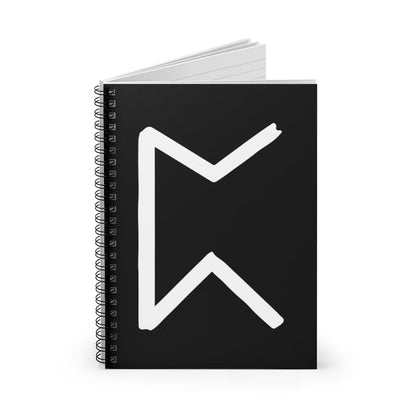 Perthro (Chance) Viking Rune Spiral Notebook Scandinavian Design Studio