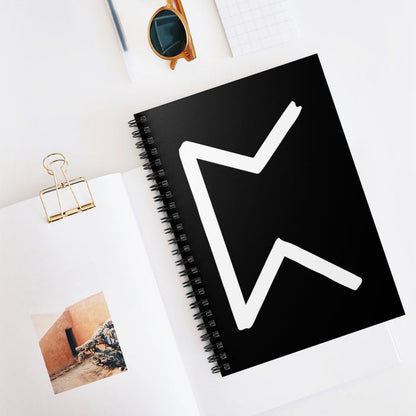 Perthro (Chance) Viking Rune Spiral Notebook Scandinavian Design Studio