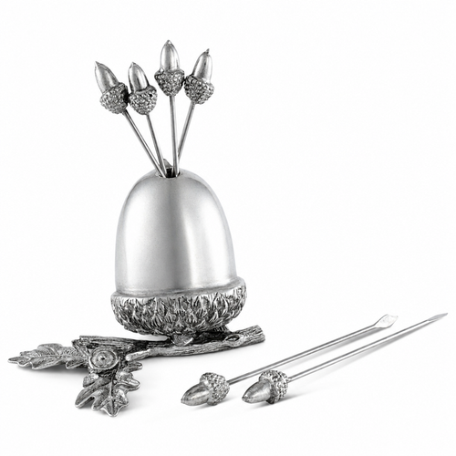 Pewter Acorn Cheese Pick Set 1