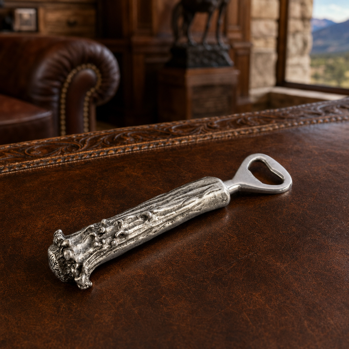 Pewter Antler Bottle Opener 5