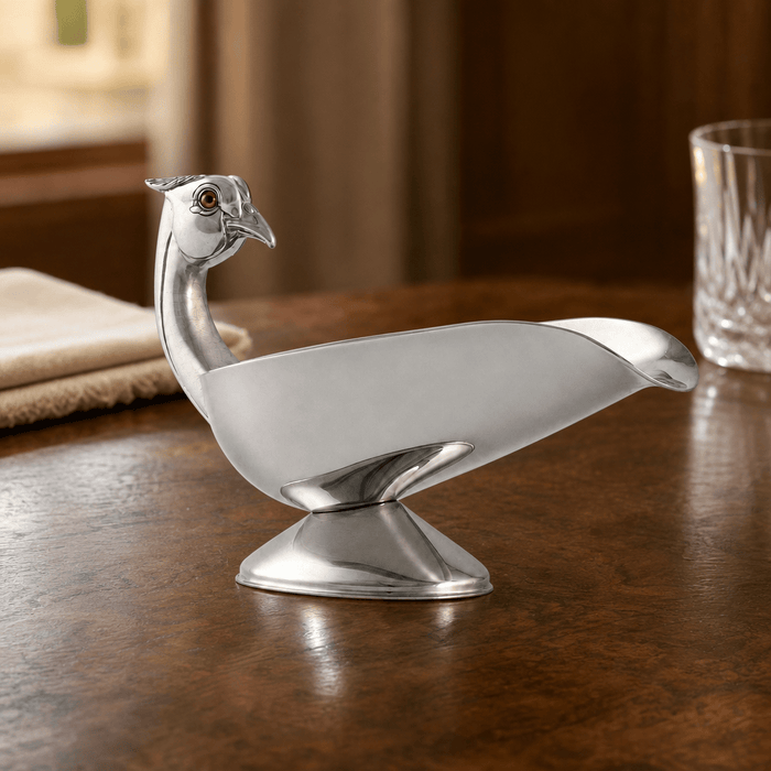 Pheasant  Handle Stainless Steel Gravy / Sauce Server 3