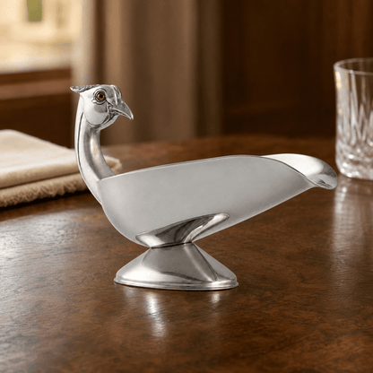 Pheasant  Handle Stainless Steel Gravy / Sauce Server 3