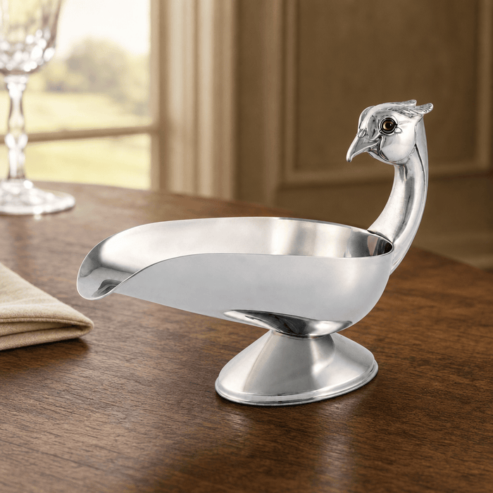 Pheasant  Handle Stainless Steel Gravy / Sauce Server 5