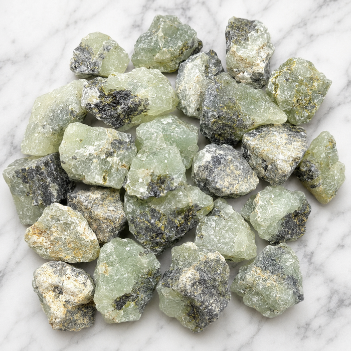 Phrenite Rough Rocks (Living in the Present am and Prosperity)