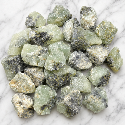 Phrenite Rough Rocks (Living in the Present am and Prosperity)
