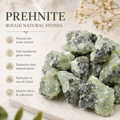 Phrenite Rough Rocks (Living in the Present am and Prosperity)