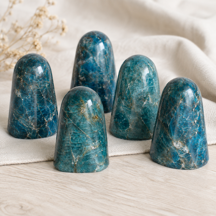 Polished Apatite Freeform Crystal (Strength and Clarity)