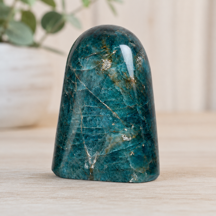 Polished Apatite Freeform Crystal (Strength and Clarity)