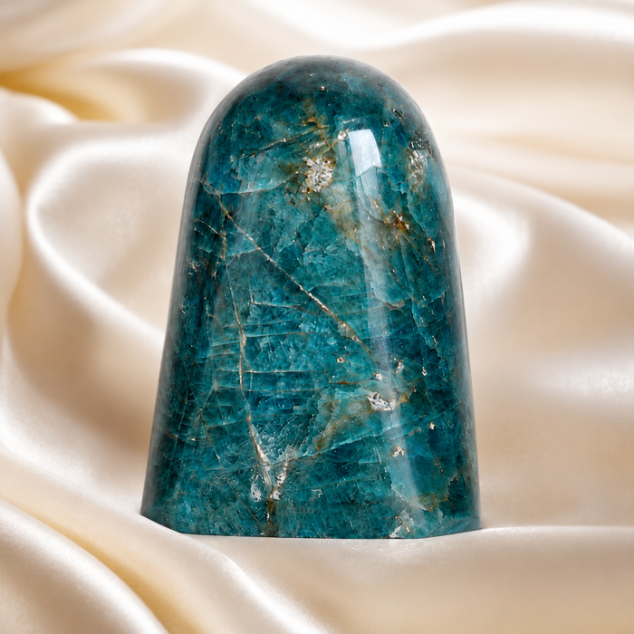 Polished Apatite Freeform Crystal (Strength and Clarity)