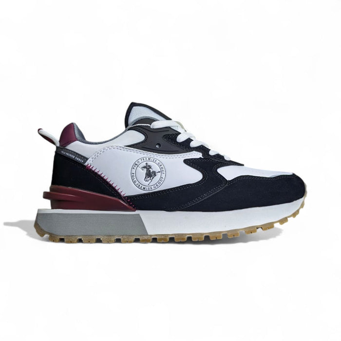 PPGH054 OFF WHITE/BLACK/BURGUNDY