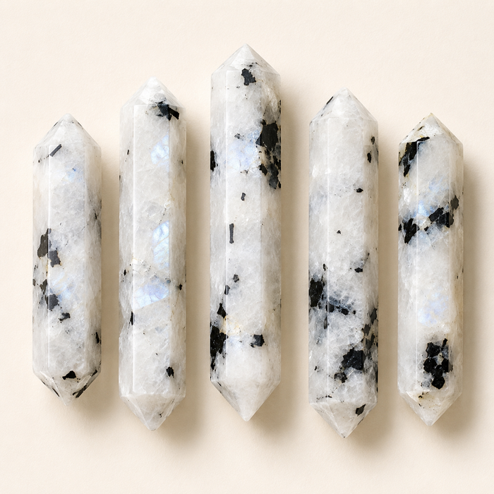 Rainbow Moonstone Point Pencils (Creativity and Compassion)