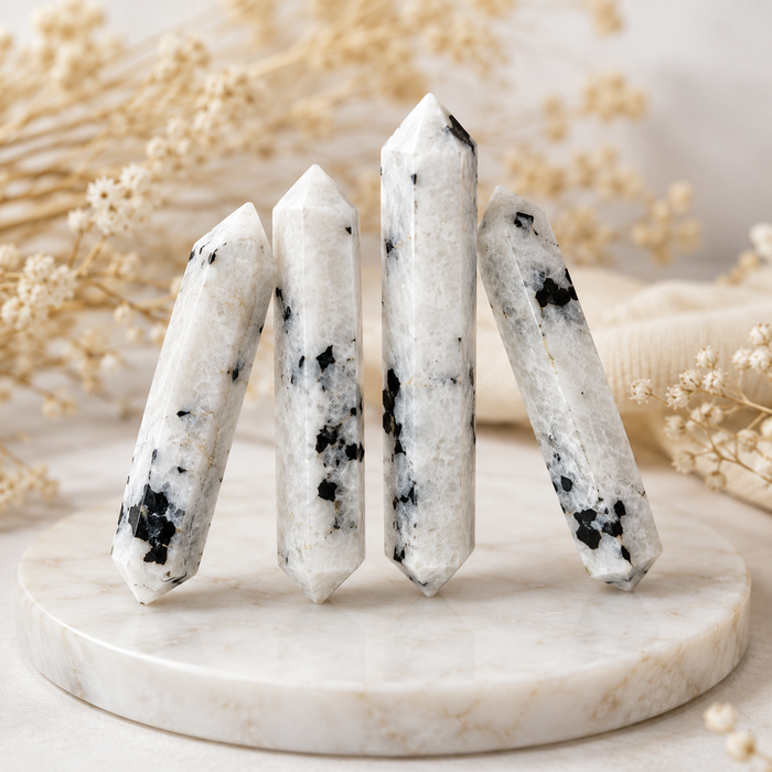 Rainbow Moonstone Point Pencils (Creativity and Compassion)