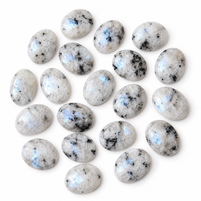 Rainbow Moonstone Worry Stones (Compassion and Psychic Abilities).