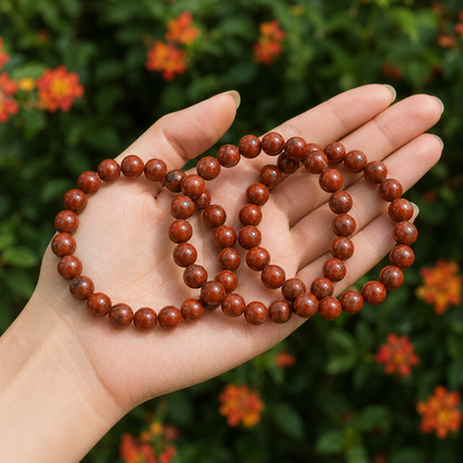 Red Jasper Bracelet | Red Jasper Crystal Bracelet (Manifestation and Inner Peace)