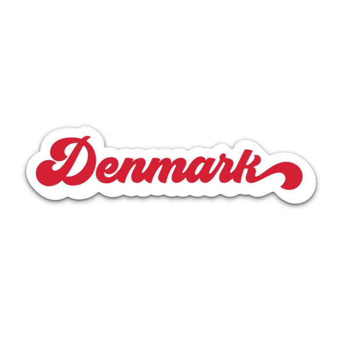 Retro Denmark Sticker