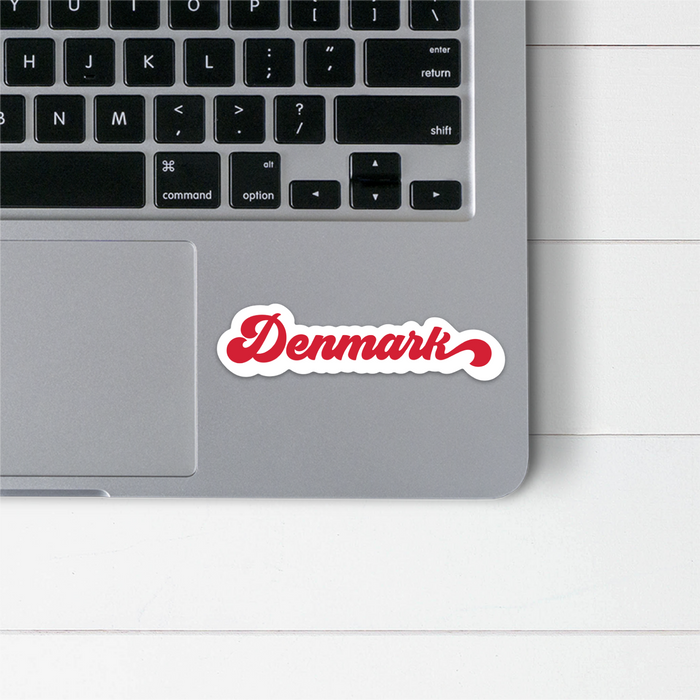 Retro Denmark Sticker