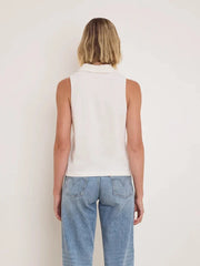 Roberta Collared Tank-Tops/Blouses-Uniquities