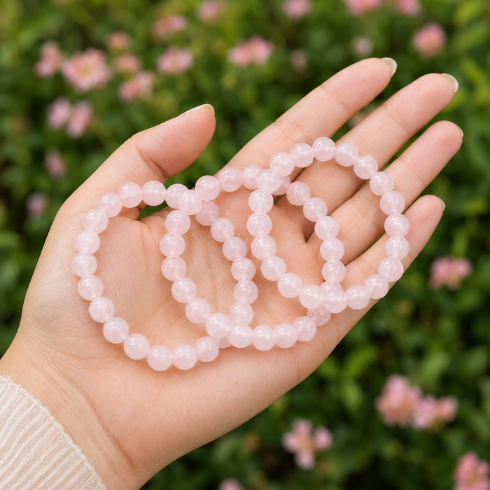 Rose Quartz Bracelet (Self-Love and Concentration)