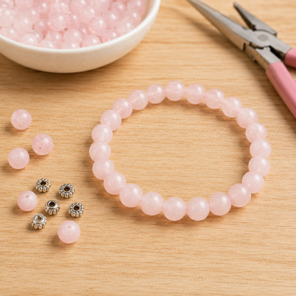 Rose Quartz Bracelet (Self-Love and Concentration)