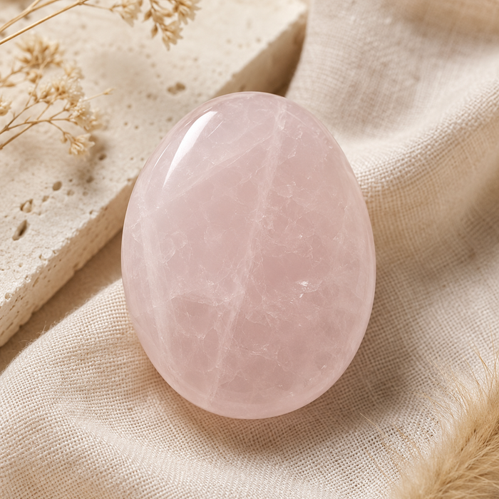 Rose Quartz Pocket Stones (Anxiety Relief and Relaxation)