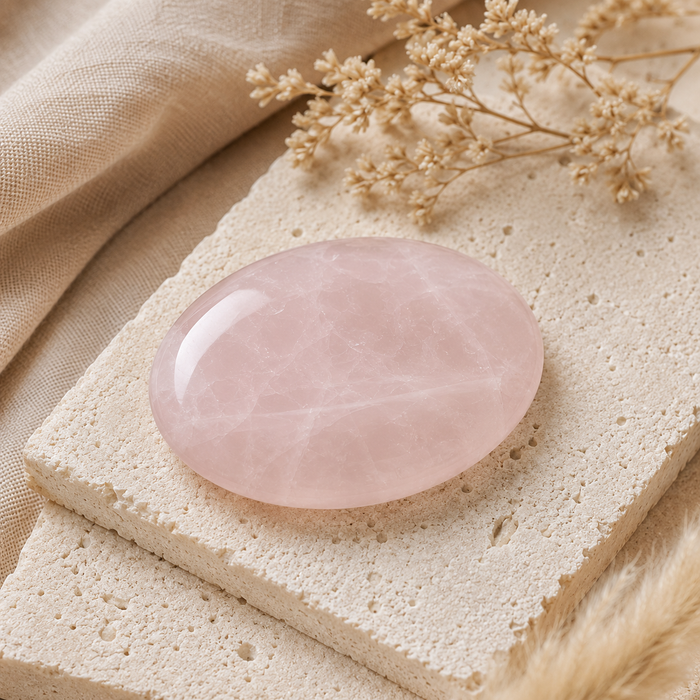 Rose Quartz Pocket Stones (Anxiety Relief and Relaxation)