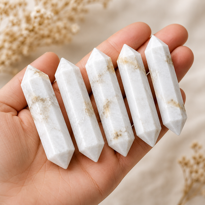 Scolecite Double Terminated Point Pencil, Scolecite Point
