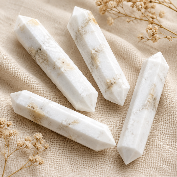 Scolecite Double Terminated Point Pencil, Scolecite Point