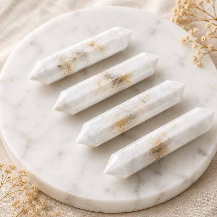 Scolecite Double Terminated Point Pencil, Scolecite Point