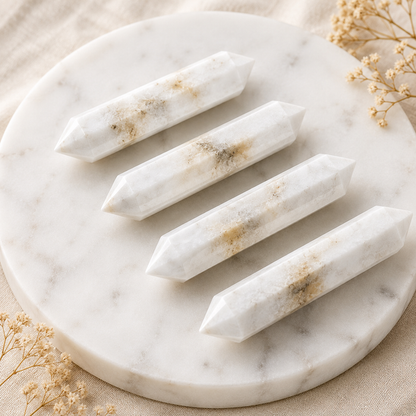 Scolecite Double Terminated Point Pencil, Scolecite Point
