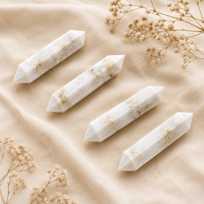 Scolecite Double Terminated Point Pencil, Scolecite Point