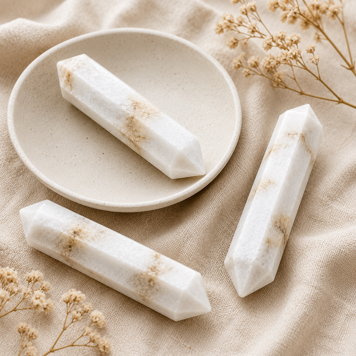 Scolecite Double Terminated Point Pencil, Scolecite Point