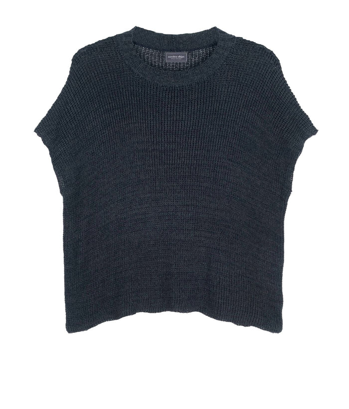 Shaker Sleeveless Mercer Crew-Sweaters-Uniquities