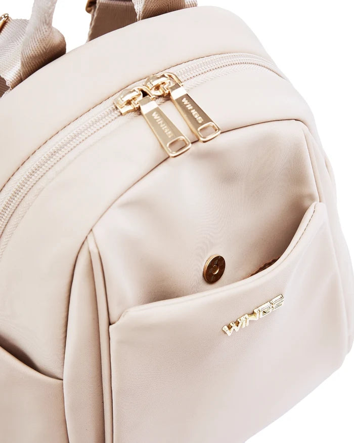 Small urban backpack WINGS ROSELLA BEIGE
