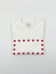 Soft Cotton Red Stars Basic T-Shirt