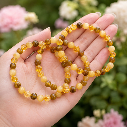SOLAR PLEXUS Chakra Crystals Kit, Chakra's Stones Tumbled Set, Chakra's Gift