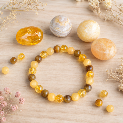 SOLAR PLEXUS Chakra Crystals Kit, Chakra's Stones Tumbled Set, Chakra's Gift