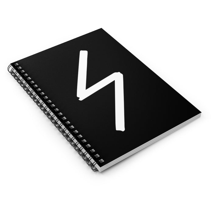 Sowilo (The Sun) Viking Rune Spiral Notebook Scandinavian Design Studio