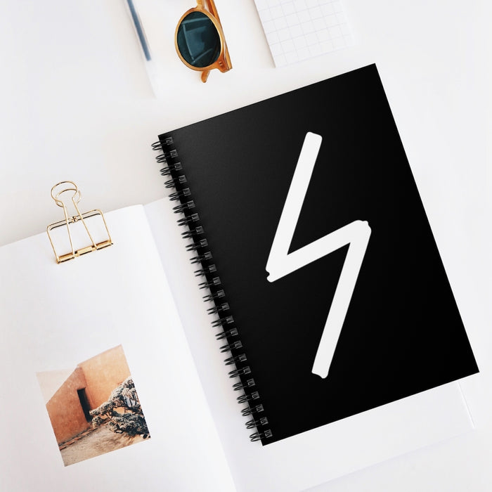 Sowilo (The Sun) Viking Rune Spiral Notebook Scandinavian Design Studio