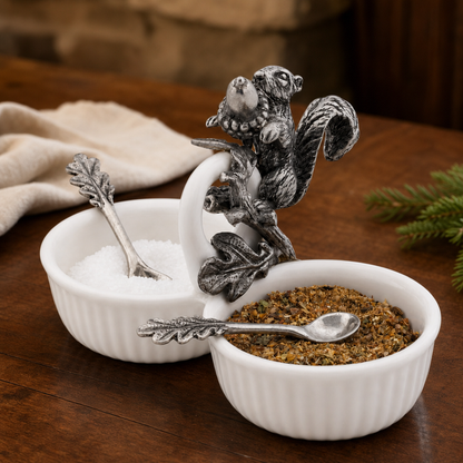 Squirrel Double Salt Cellar 2