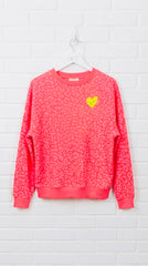 Sudadera Amor Club Flúor