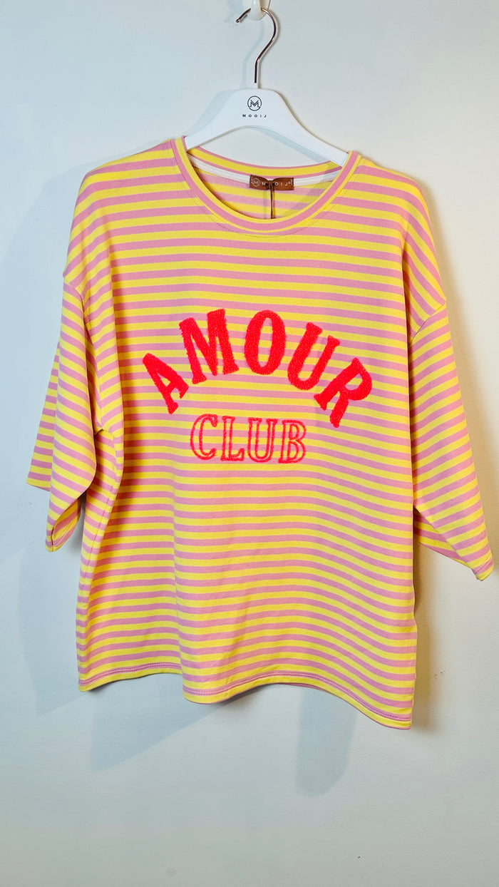Sudadera rayas amour +4 colores