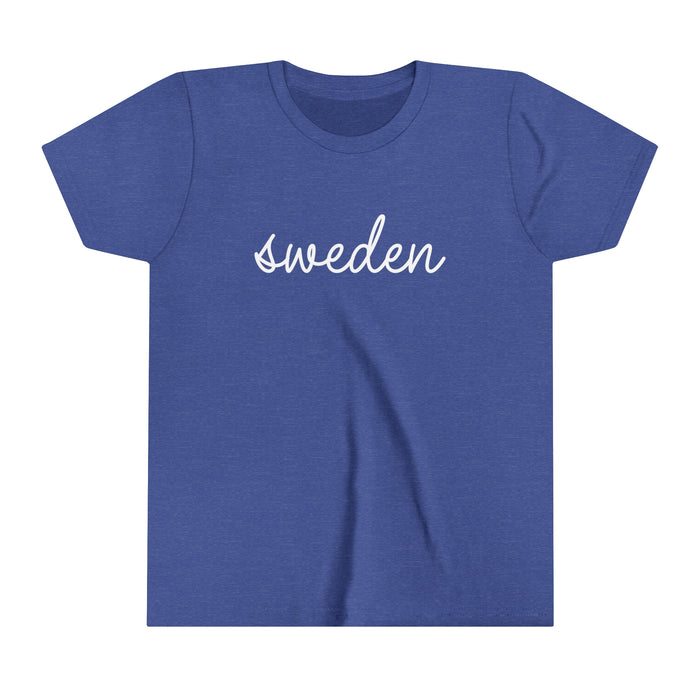 Sweden Script Kids T-Shirt