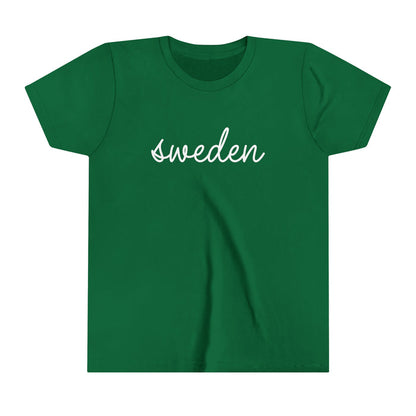 Sweden Script Kids T-Shirt