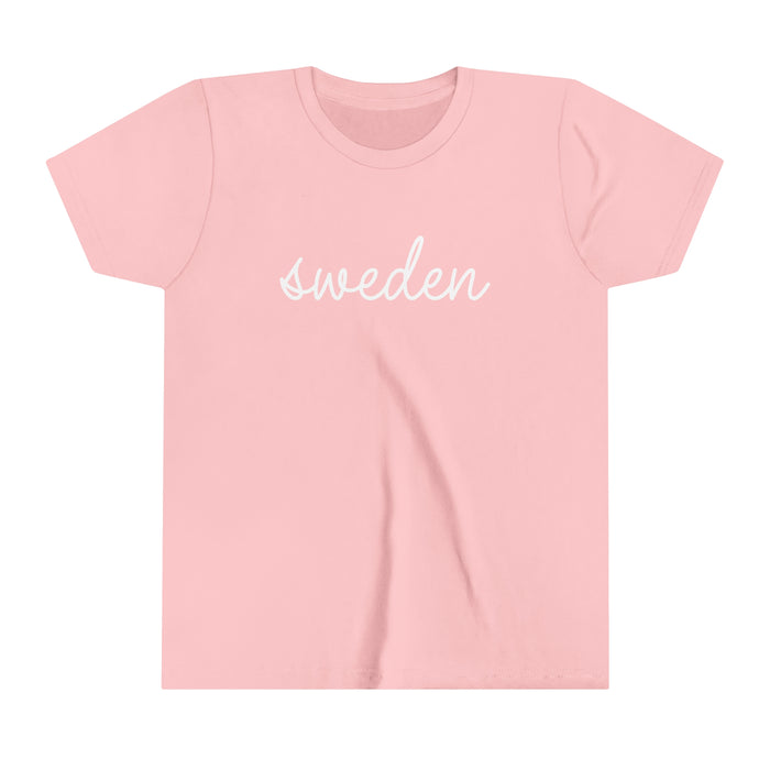 Sweden Script Kids T-Shirt