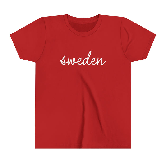 Sweden Script Kids T-Shirt